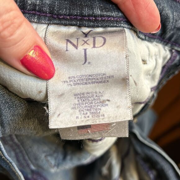 NDYJ dark blue jeans size 10 made in the USA - Picture 6 of 7